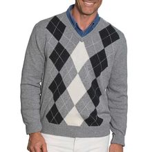  Свитер L/w Vee Neck Argyle Woolmark, фото 1 