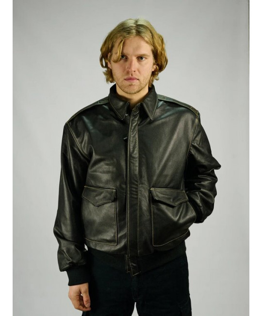  Летная кожаная куртка A-2  Corsair Foersverd, фото 9 