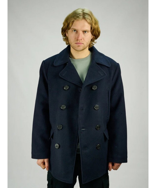  Морской бушлат Peacoat (Long)синий Foersverd, фото 10 