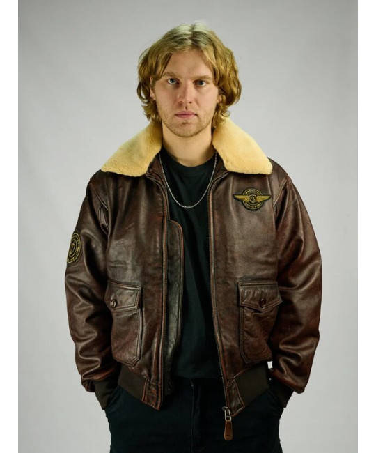  Мужской кожаный пилот Red Tornado Foersverd, фото 15 